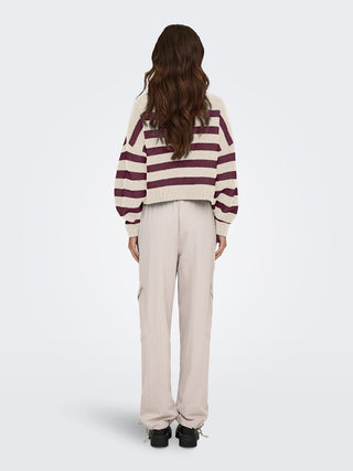 Bestseller / Damen-Strick / ONLAYA LIFE L/S BOATNECK CC KNT