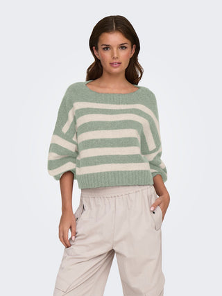 Bestseller / Damen-Strick / ONLAYA LIFE L/S BOATNECK CC KNT