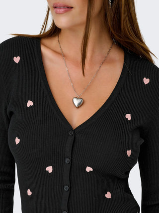 177911003 Black/W. Rose Quartz Hear;14