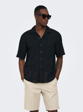 Bestseller / Herren-Hemd / ONSDANI CROCHET SS SHIRT NOOS