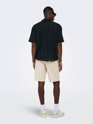 Bestseller / Herren-Hemd / ONSDANI CROCHET SS SHIRT NOOS