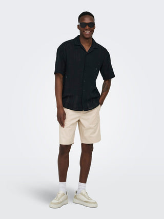 Bestseller / Herren-Hemd / ONSDANI CROCHET SS SHIRT NOOS