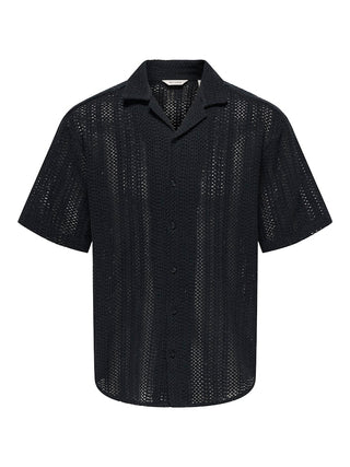 Bestseller / Herren-Hemd / ONSDANI CROCHET SS SHIRT NOOS