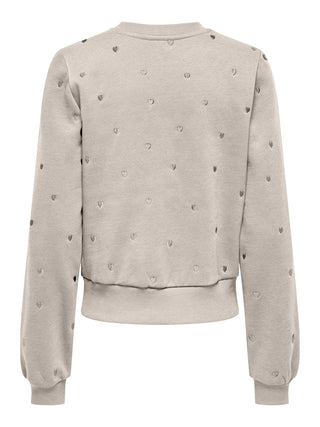 Bestseller / Damen-Sweat / ONLATIKA L/S O-NECK GLITTER EMB. BO