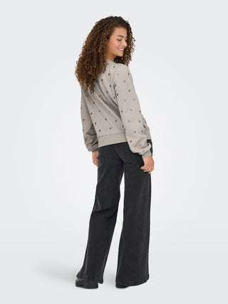Bestseller / Damen-Sweat / ONLATIKA L/S O-NECK GLITTER EMB. BO