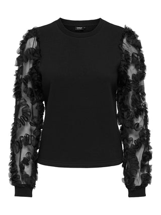 177911001 Black/Black mesh sleeves;1