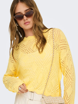 Bestseller / Damen-Strick / ONLPAMELA LS STRUCT PULLOVER CC KNT