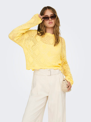 Bestseller / Damen-Strick / ONLPAMELA LS STRUCT PULLOVER CC KNT