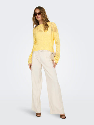 Bestseller / Damen-Strick / ONLPAMELA LS STRUCT PULLOVER CC KNT