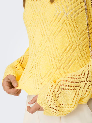 Bestseller / Damen-Strick / ONLPAMELA LS STRUCT PULLOVER CC KNT