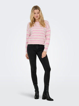 Bestseller / Damen-Strick / ONLJOHANNA LS O-NECK CC KNT