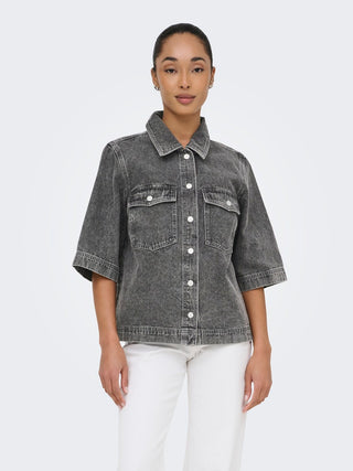 Bestseller / Damen-Shirt / ONLBELLE S/S SHIRT DNM GUA NOOS