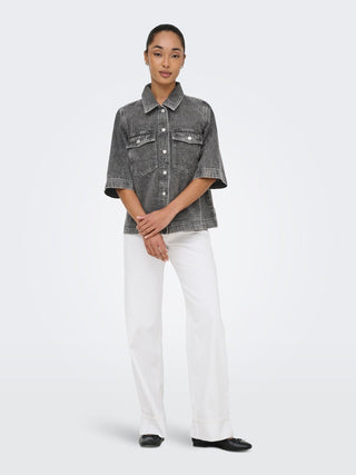 Bestseller / Damen-Shirt / ONLBELLE S/S SHIRT DNM GUA NOOS