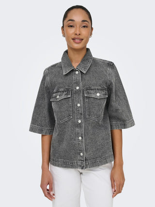 Bestseller / Damen-Shirt / ONLBELLE S/S SHIRT DNM GUA NOOS