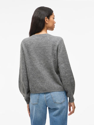VILA GmbH / Damen-Strick / VIGLADYS O-NECK L/S KNIT CARDIGAN/T