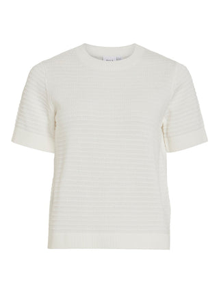 VILA GmbH / Damen-Strick / VILOLLO O-NECK S/S DETAIL KNIT TOP-