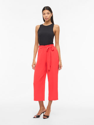 VILA GmbH / Damen-Hose / VIJOSA HW BELTED CULOTTE PANTS - NO