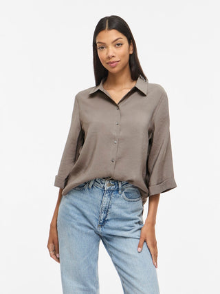 VILA GmbH / Damen-Bluse / VIHULA 3/4 SHIRT - NOOS