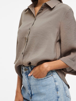VILA GmbH / Damen-Bluse / VIHULA 3/4 SHIRT - NOOS