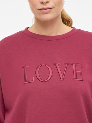 VILA GmbH / Damen-Sweat / VIREFLECT LOVE O-NECK L/S TOP