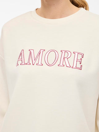 VILA GmbH / Damen-Sweat / VIREFLECT LOVE O-NECK L/S TOP