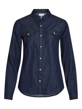 VILA GmbH / Damen-Bluse / VIBISTA DENIM SHIRT-NOOS