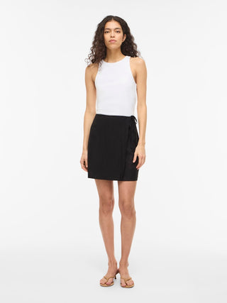 VILA GmbH / Damen-Rock / VIPRISILLA HW SHORT TIE SKIRT/VOL