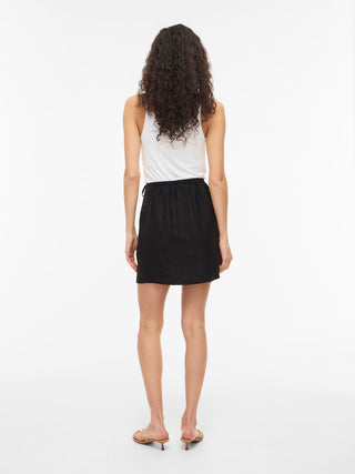 VILA GmbH / Damen-Rock / VIPRISILLA HW SHORT TIE SKIRT/VOL