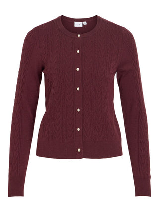 VILA GmbH / Damen-Strick / VIKERRY CABLE L/S KNIT CARDIGAN-NOO
