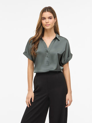 VILA GmbH / Damen-Bluse / VIENNA RAVENNA S/S TOP - NOOS