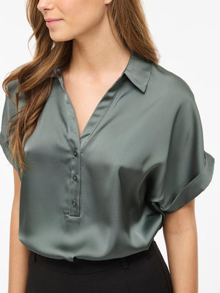 VILA GmbH / Damen-Bluse / VIENNA RAVENNA S/S TOP - NOOS