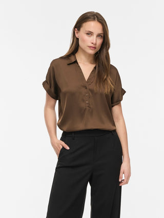 VILA GmbH / Damen-Bluse / VIENNA RAVENNA S/S TOP - NOOS
