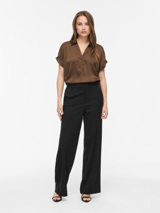 VILA GmbH / Damen-Bluse / VIENNA RAVENNA S/S TOP - NOOS