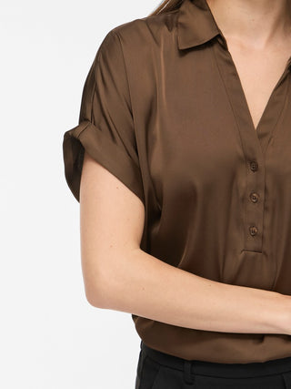 VILA GmbH / Damen-Bluse / VIENNA RAVENNA S/S TOP - NOOS