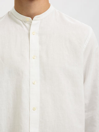 Bestseller / Herren-Hemd / SLMREGCLAY LINENBLEND LS SHIRT BAND