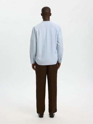Bestseller / Herren-Hemd / SLMREGCLAY LINENBLEND LS SHIRT BAND
