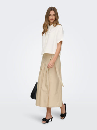 Bestseller / Damen-Shirt / ONLGOA S/S LINEN BL SHIRT CC PNT