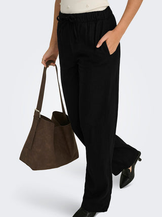 Bestseller / Damen-Hose / ONLGOA MW LINEN BL PULL-UP PANT CC
