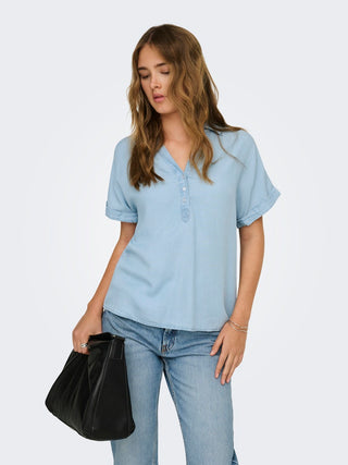 Bestseller / Damen-Bluse / ONLCHARIS LIFE CAP SLEEVE SHIRT  WV