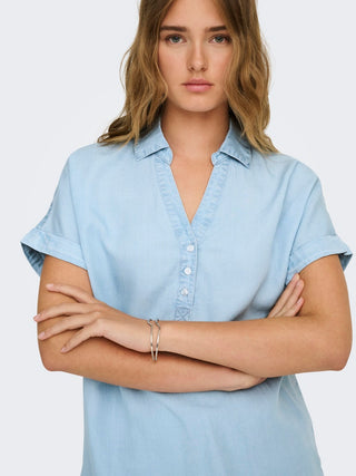 Bestseller / Damen-Bluse / ONLCHARIS LIFE CAP SLEEVE SHIRT  WV