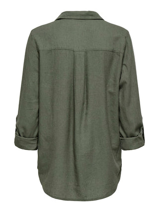 Bestseller / Damen-Bluse / ONLGOA 3/4 STRAP LINEN BL SHIRT CC