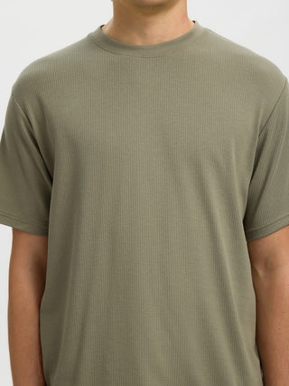 Bestseller / Herren-Shirt / SLMSPENCER RIB SS O-NECK TEE NOOS