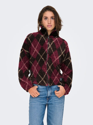 Bestseller / Damen-Sweat / ONLELINE LIFE L/S ZIP TEDDY SWT
