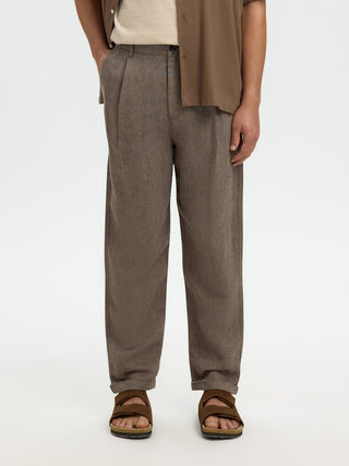 Bestseller / Herren-Hose / SLH180-RELAXED CROP RON LINEN BLEND