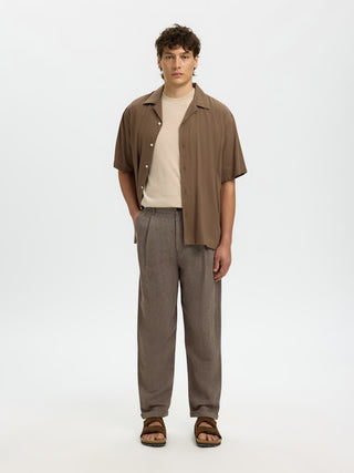 Bestseller / Herren-Hose / SLH180-RELAXED CROP RON LINEN BLEND