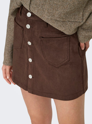 Bestseller / Damen-Rock / ONLAMAZING-STINA FAUX SUE SKIRT PNT