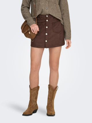 Bestseller / Damen-Rock / ONLAMAZING-STINA FAUX SUE SKIRT PNT