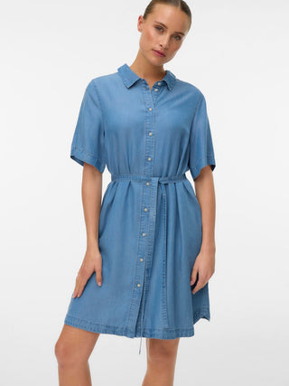 Bestseller / Damen-Kleid / VMBREE SS SHORT TENCEL SHIRT DRESS