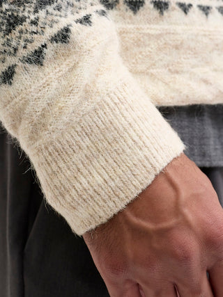 Bestseller / Herren-Strick / JPRBLUMAX FAIRISLE KNIT CREW NECK L