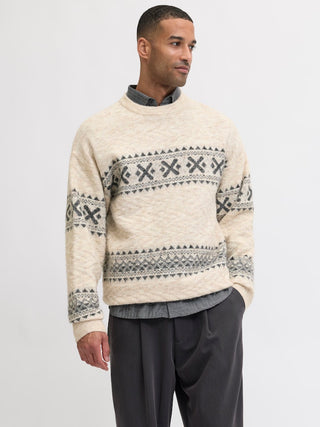 Bestseller / Herren-Strick / JPRBLUMAX FAIRISLE KNIT CREW NECK L